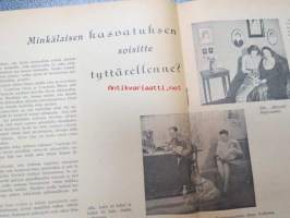 Kotikissa 1946 nr 4 , sis. mm. seur. artikkelit; Ellinor Ivalo, Maija Suova - Rakastaja vai isä?, Yhteistalo - muuan kotiapulaiskysymyksen ratkaisu, Jäätä ja