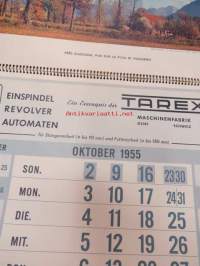 TAR - Teinspindel Revolver Automaten / TAREX Maschinenfabrik Ag, Schweitz / Industria 1955- seinäkalenteri