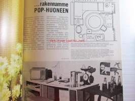 Kaunis Koti 1968 nr 5, Kansikuva Mika Gnüpfer, Vuoteet,  Konferenssi Suomenlinna, Kesäillat, Tapetit palaavat, Pop-huone, Talo Kohonen, ym.