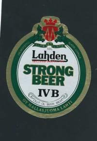 Lahden Strong Beer IV B  -  olutetiketti
