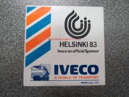 Iveco - A World of Transport - Helsinki 1983 An Official Sponsor -tarra