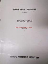 Isuzu Workshop manual TF Series 1989 - 5 osainen -mm. Axle, Manual transmissions (MSG-T Type), Specials tools, Clutch, Heating and air conditioning, General