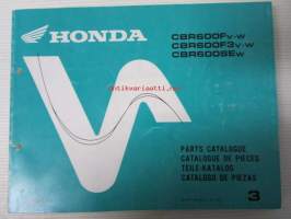Honda CBR600Fv-w, CBR600F3v-w, CBR600SEw, Parts Catalogue 3 / Catalogue De Pieces / Teile-Katalog / Catalogo De Piezas