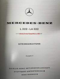 Mercedes-Benz L 322 - LA 322, mit Sechszylinder-Diesel-Motor OM 321 - Betriebsanleitung, Ausgabe C
