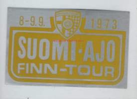 Suomi-Ajo 1973 / Autoosi väsymätön moniasteöljy Shell Super 10 W/50   -  kaksipuolinen tarra