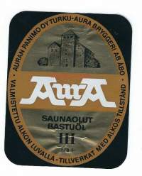 Aura Saunaolut III  -  olutetiketti