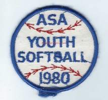 ASA Youth Football 1980  - hihamerkki, urheilumerkki