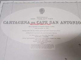 Mediterranean Spain South East Coast Cartagena to Cape San Antonio - from Spanish Government to Charts to 1888 - Merikartta