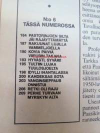 Kansa Taisteli 1986 nr 6, sis. mm. seur. artikkelit / kuvat; Untamo Kataja - Räjäyttämättä se Pastorinjoen silta jäi, Antti Keskisaari - Rakuunat olivat