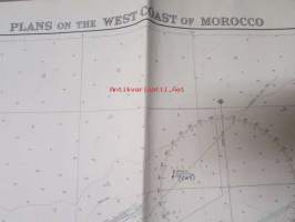 Plans on the West Coast of Morocco / Approaches to Casablanca and Mohammedia - Rad De Casablanca - Merikartta