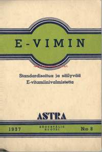 E-Vimin tuotelehti 1937 nr 8