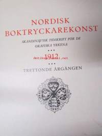 Nordisk boktryckare konst 1912 - sidottu vuosikerta