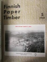 Finnish Paper and Timber 1950 -sidottu vuosikerta