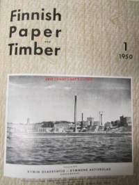 Finnish Paper and Timber 1950 -sidottu vuosikerta