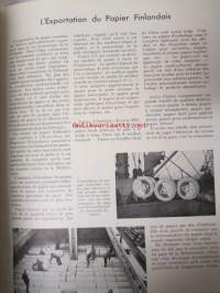 Finnish Paper and Timber 1953 -sidottu vuosikerta - sis. &quot;Lentoposti versio&quot; painettu ohuelle paperille