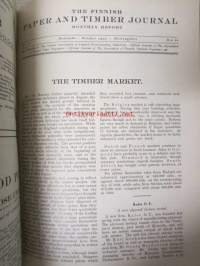 Finnish Paper and Timber Journal 1935 kuukausi raportit -sidottu vuosikerta