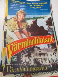 Värmlantilaiset - Värmlänningarna, pääosissa Busk Margit Jonsson, Per Myrberg, Adolf Jahr, ohjaus Göran Gentele -elokuvajuliste