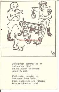 Tykkipojat - sotilaspostikortti Kenttäposti 1941