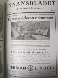 Finansbladet 1936 -sidottu vuosikerta