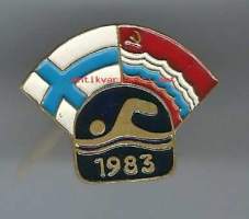 Suomi / Viro  1983 -  neulamerkki rintamerkki