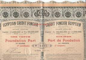 Egyptian Credit Foncier Cairo 1905