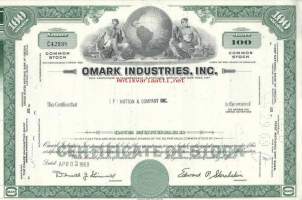 Omark Industries , Inc  osakekirja  USA 1969