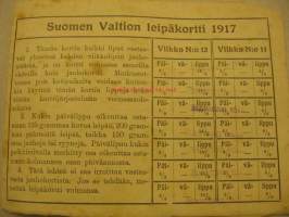 Suomen Valtion jauhokortti 1917