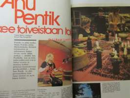 Avotakka 1973 nr 4 sis. Anu Pentik, Muotitaiteilija Tua Rahikainen kaksio Helsingin Lauttasaaressa, Haimi mainos