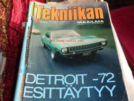 Tekniikan maailma 15/1971 Detroit-72 esittäytyy, moottoripyöriä