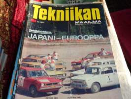 Tekniikan maailma 14/1971 Japani-Eurooppa, Datsun 1800, Cortina 2000, Opel Ascona, Simca 1100 ym