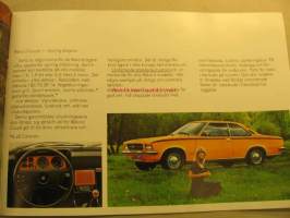 Opel Rekord -myyntiesite, ruotsinkielinen / broschyr / brochure in swedish