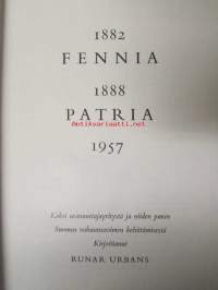 Fennia Patria 1882 1888 1957 Kaksi uranuurtajayritystä ja niiden panos Suomen vakuutustoimen kehittämisessä