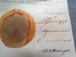 Suomen Senaatti - asiakirja 9.5.1853, ruotsinkielinen, koskien Augusta Amanda Bergström&amp;#180;in (Lohtaja) omistaman kiinteistön hallinta- ja hyödyksikäyttöä,