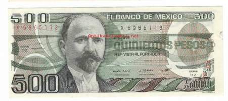 Mexiko  500 Pesos 1984  seteli