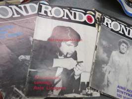 Rondo -musiiikki- ja kulttuurilehtiä erä vv. 1972-1981 37 kpl