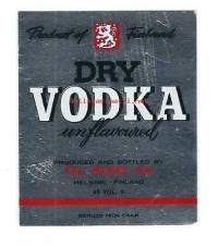Dry Vodka    - viinaetiketti