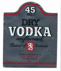 Dry Vodka   50 cl - viinaetiketti