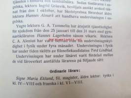 Svenska Lyceum i Åbo - Berättelser för läsåren 1932-33, 1933-34, 1934-35, 1935-36, 1936-37, 1937-1338, 1838-39