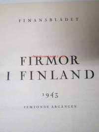 Firmor i Finland 1943 - Balanser och kritiker