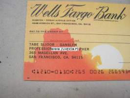 Wells Fargo Bank -shekkilomake Tabe Slioor