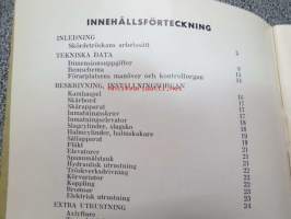 Aktiv 800 självgående skördetröskan instruktionsbok -leikkuupuimuri, käyttöohjekirja ruotsiksi
