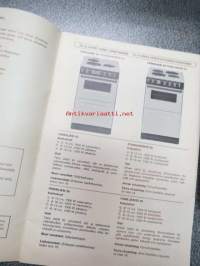 Strömberg - Sähköliesien käyttö ja Lieden hoito 1979 -käyttöohjekirjat