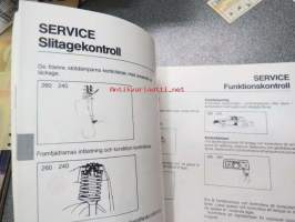 Volvo 240 / 260 - Gör det själv handbook - boken gäller 240/260 från årsmodell 1975-, speciella avvikelser somm finns på gaskonverterade (LPG) behandlas inte