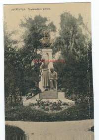 Jyväskylä, Gygnaeuksen patsas - paikkakuntakortti, kulkematon