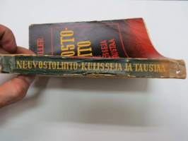 Neuvostoliitto - Kulisseja ja taustaa -saksalainen, vielä voitontoiveinen kirja, jossa esitellään Neuvostoliiton järjestelmää ja sen julmuuksia