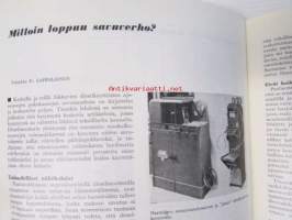 Suomen Autolehti 1958 nr 9 syyskuu, sis. mm. seur. artikkelit / kuvat / mainokset; Koiviston Auto Oy 30-vuotias, katso sisältö kuvista tarkemmin.