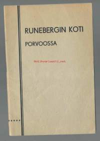 Runebergin koti Porvoossa - katsomassa käyville oppaaksi 1946