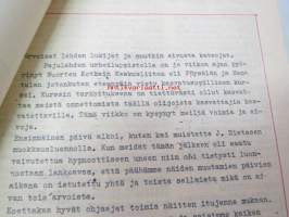 Töllötin - 14-20.1959 Pajulahti - Nuoret Kotkat Keskusliitto (vetäjinä Pöysälä ja Hentula) kasvatusopillinen kurssi - oppilaiden kurssijulkaisu (moniste)