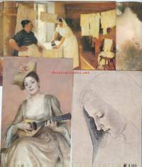 Albert Edelfelt  taidetta postikortteilla - taidepostikortti 4 kpl
