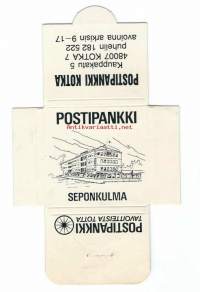 Postipankki Kotka / hammastikkurasia koottava tuotepakkaus pahvia -  mainoslahja